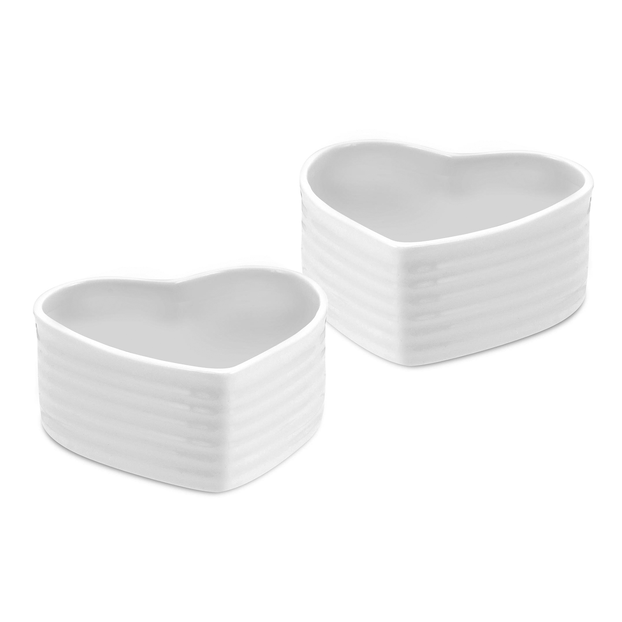 Sophie Conran White Heart Ramekins Set of 2 image number null